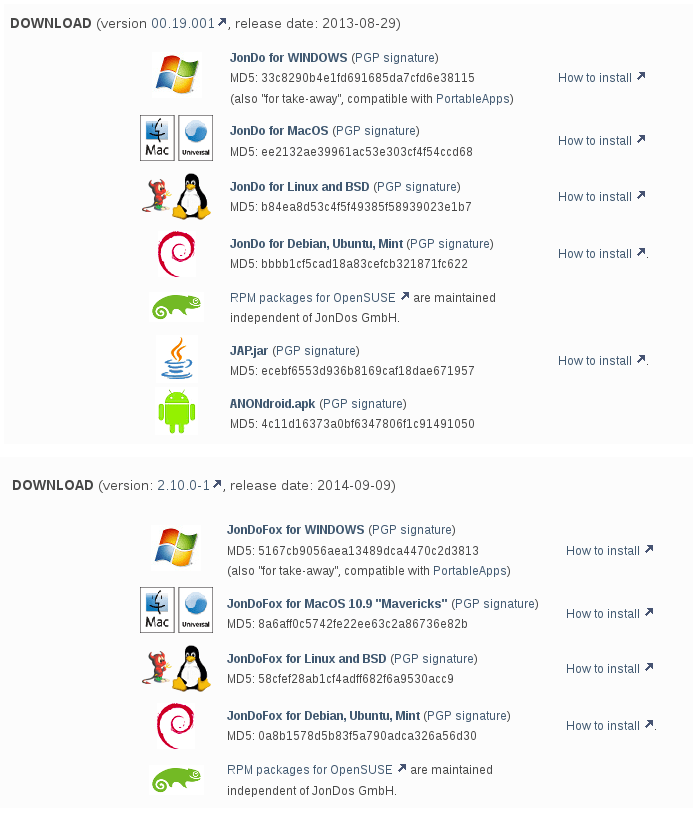Navega de forma anónima con JonDo
