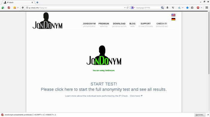 Navega de forma anónima con JonDo