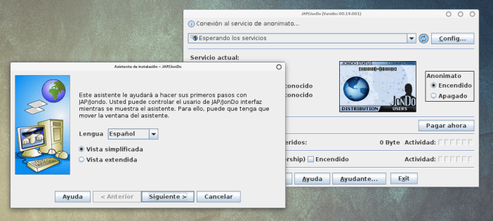Navega de forma anónima con JonDo